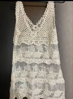 EGOISTかぎ編みクロシェトップス