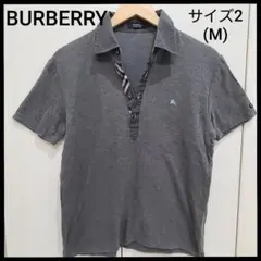 BURBERRY BLACK LABEL　ノバチェック　半袖　ポロシャツ　M