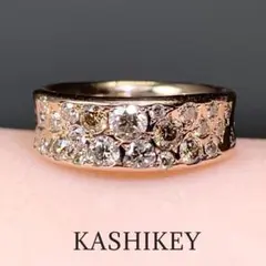 美品☆カシケイ☆レア！メランジェ☆1.00ctブラウンダイヤ☆50cmチェーン KASHIKEY / カシケイ メランジェ ダイヤネックレス 1.00ct K18PG