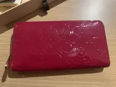 美品 ルイヴィトン 長財布ジッピーウォレット アンプラント ヴェルニピンク