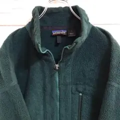 《USA製》パタゴニア patagonia☆フリース L グリーン