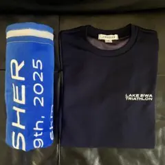 LAKE BIWA 琵琶湖 トライアスロン 2025 Tシャツ 大判タオルセット