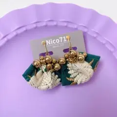 E29 Nico71 ビーズ装飾イヤリング