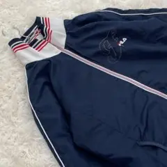 フィラ FILA フルジップブルゾン ジャージ スポーツ ネイビー O-M