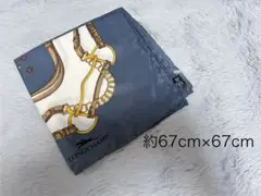 ロンシャン LONGCHAMP 馬具モチーフ スカーフ 約67cm×67cm