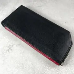 入手困難✨ カミーユフォルネ 長財布 クロコ レザー/本革 ブラック系