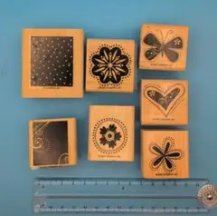 STAMPIN' UP! デザインスタンプ 7個セット