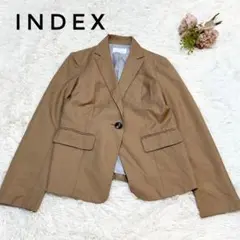 ✨美品✨INDEX インデックス　テーラードジャケット　ブラウン　サイズM