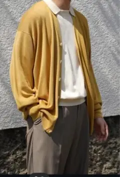 オールドエイチアンドドーター　silk knit v neck cardigan