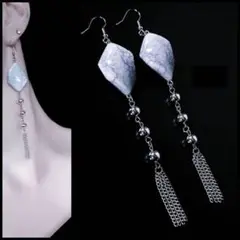 1197◆ ハンドメイド ピアス◆ CRASH GRAY PIERCE