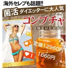 SNSで話題❗️ダイエット 痩せ菌 菌活 濃縮コンブチャ 6ヶ月分