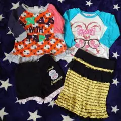 ANAPKIDS 長袖Tシャツショートパンツレギパン4枚セットまとめ売り 80
