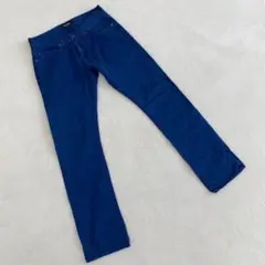 ⭐️バックナンバー⭐️ スカイブルー ストレートデニム　派手色 M ゴルフ