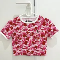 美品 APE アベイシングエイプ カモフラ ピンクカモ ショート丈