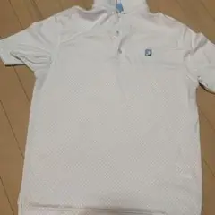 ゴルフウェア　FJ XL ホワイト ドット柄 ポロシャツ