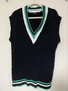 JEANASIS ノースリーブニット ブラック