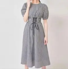 31 Sons de mode シャツ地シャーリング M チェック フレア