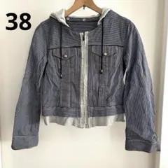 vivaprestoパーカ　サイズ38 ジャケット　ストライプ