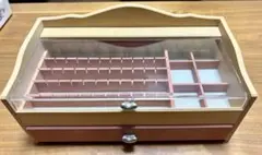 木製 ピアスケース 仕切り付き