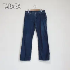TABASA ストレートデニム　ジーンズ　伸縮性あり　タバサ　36 S〜Mサイズ