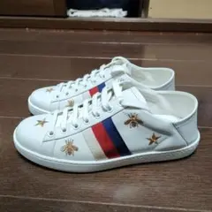 【美品】グッチ(Gucci) エース ビー スター スニーカー 498205