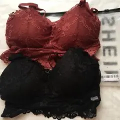 ノンワイヤーブラジャー　2枚　ナイトブラ　ブラトップ　育乳ブラ　XL