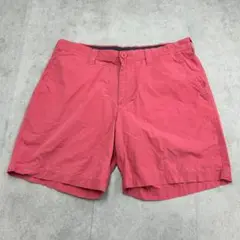 コロンビア　ハーフパンツ　ショートパンツ　無地　古着　レッド　赤　W36