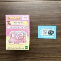 シルバニア　キラキラくじ　E賞　アイスクリームワゴン　ピンク
