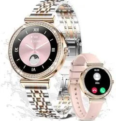 スマートウォッチ レディースiphone対応1.27インチSmart Watch