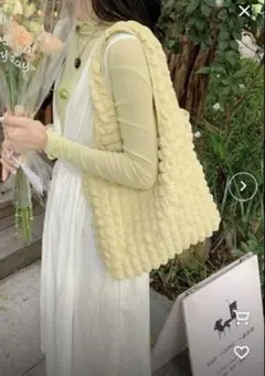 Ritzy ぽこぽこトートバッグ　イエロー