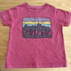 パタゴニア　ロゴTシャツ　80-90cm