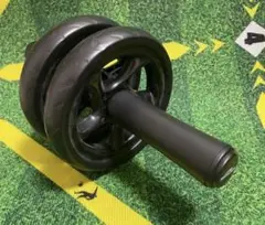 腹筋ローラー 2ホイール 黒