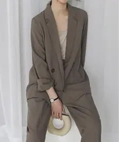 2つボタンダブルジャケットセットアップ