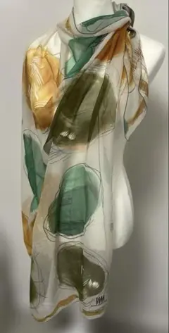 イッセイ　ミヤケ　デザインスタジオ　大判スカーフ　シルク