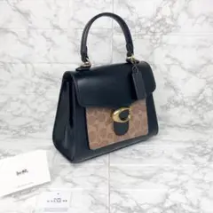 【新品・未使用】COACH ハンドバッグ ショルダーバッグ バックル バイカラー