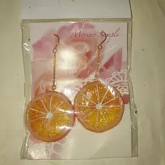 食品サンプル オレンジスライス ピアス
