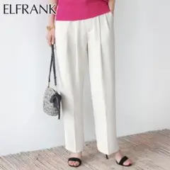 ELFRANK 2タックルーズシルエットスラックスパンツ F ストレッチ