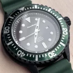 【稼働・美品】Franck Tempt PLONGEUR メンズクォーツ腕時計