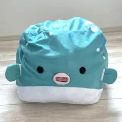 ふぐ　ふわふ　箱フグ　BIGぬいぐるみ　海　水玉模様