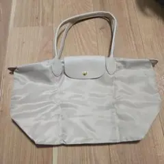 ホワイト トートバッグ コンパクト