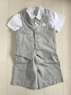 120㎝　男の子　フォーマルスーツ半袖セット