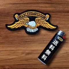 【送料無料❗️レアフェルト製❗️】ハーレーダビッドソン 鷲の刺繍 ビンテージワッペン