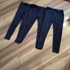 UNIQLO HEATTECH ブラックレギンス 130 ３枚組