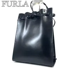 【極美品✨】FURLA フルラ ブラックレザー ミニリュック バックパック