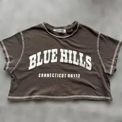 BLUE HILLS プリント Tシャツ 130 ショート丈