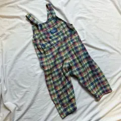 《 oshkosh 》 ベビー服　24M オーバーオール　チェック柄