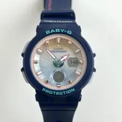 【極美品】CASIO BABY-G AQUAPLANET ネイビー 極美品】CASIO BABY-G AQUAPLANET ネイビー BABY-G × AQUA