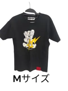 ラグスタイル LUXSTYLE メンズ黒TシャツMサイズ　クマプリント