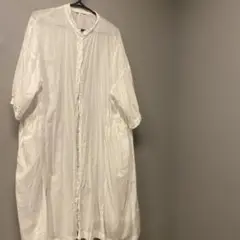 itihoホワイト ロングシャツワンピース
