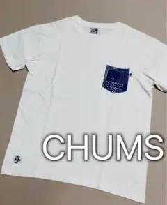 チャムス　CHUMS 半袖Tシャツ　白　ホワイト　美品　L